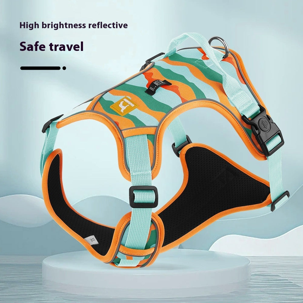 FurrCraft Reflective No-Pull Dog Harness – Adjustable Soft Chest Harness for Safe Walking