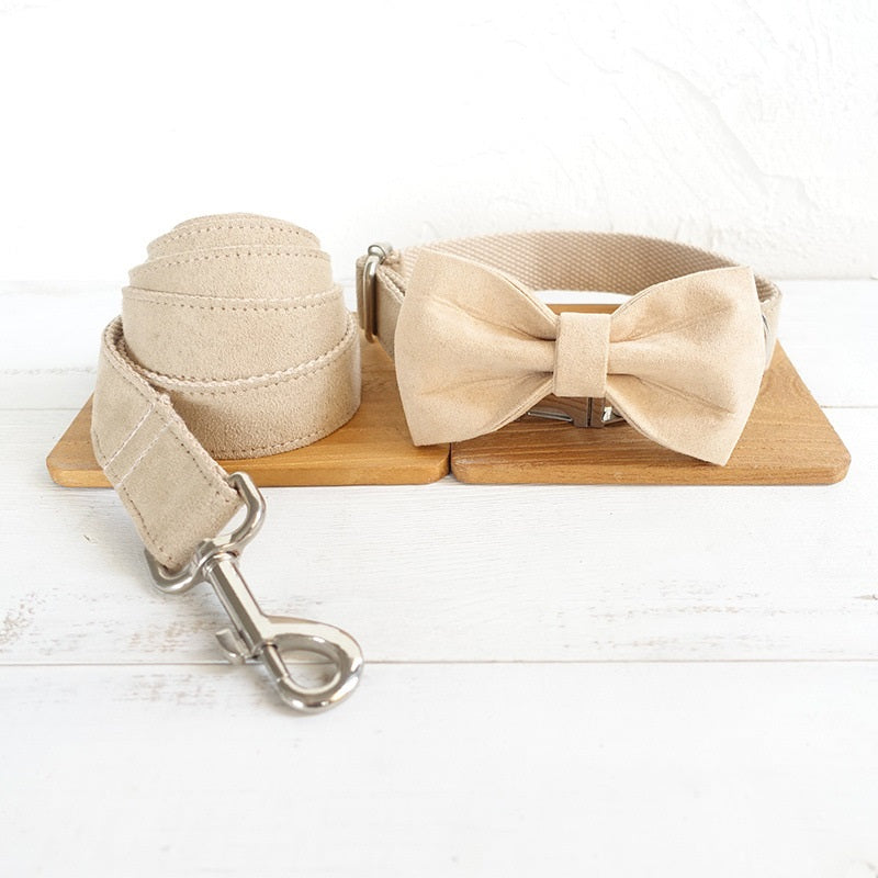 Furrcraft Elegant Bow Tie Dog Collar & Leash Set