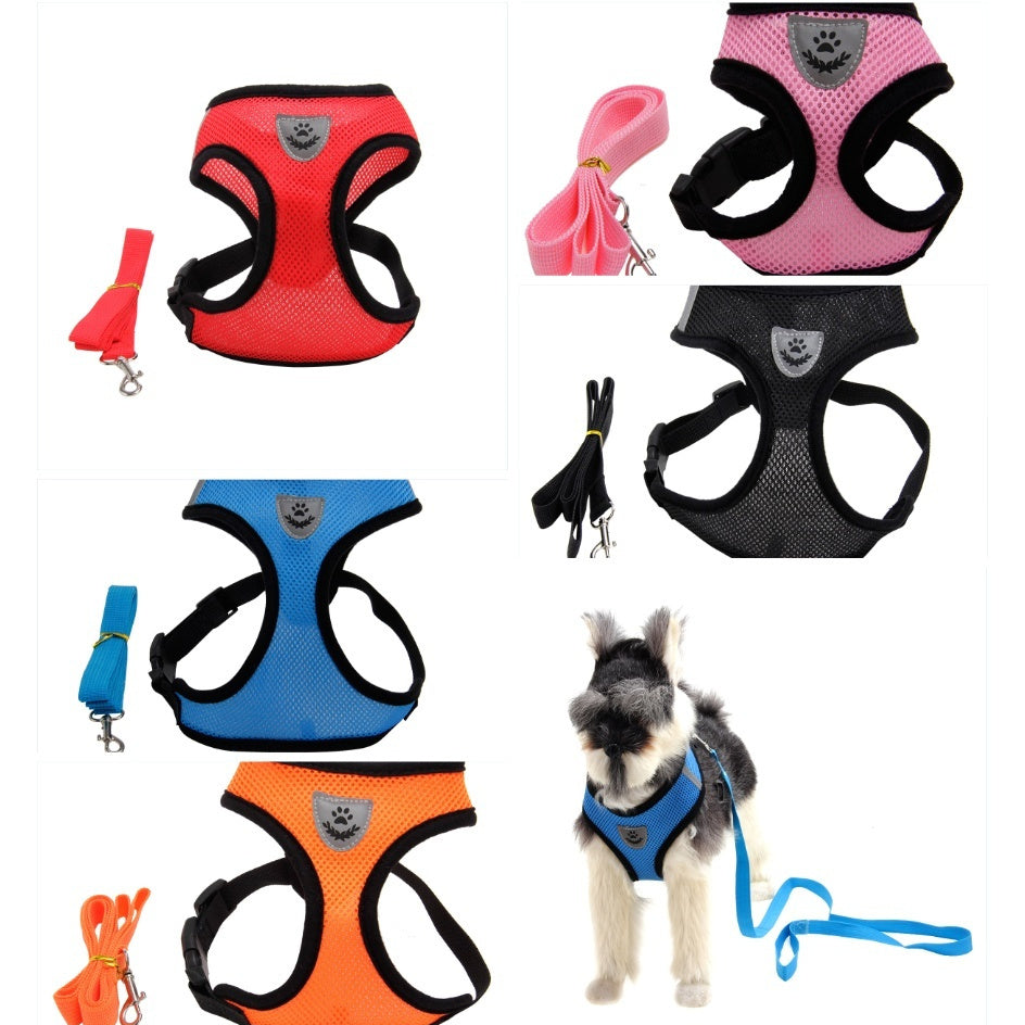 Furrcraft Breathable Mesh Dog Harness & Leash Set