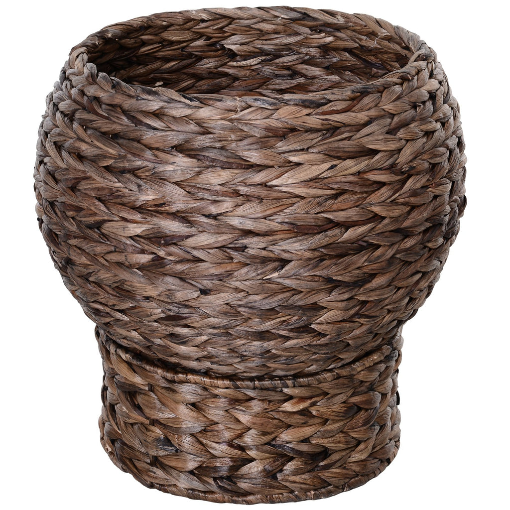 Furrcraft Handmade Wicker Elevated Cat Bed with Cushion – Cozy Indoor Cat House for Cats & Kittens