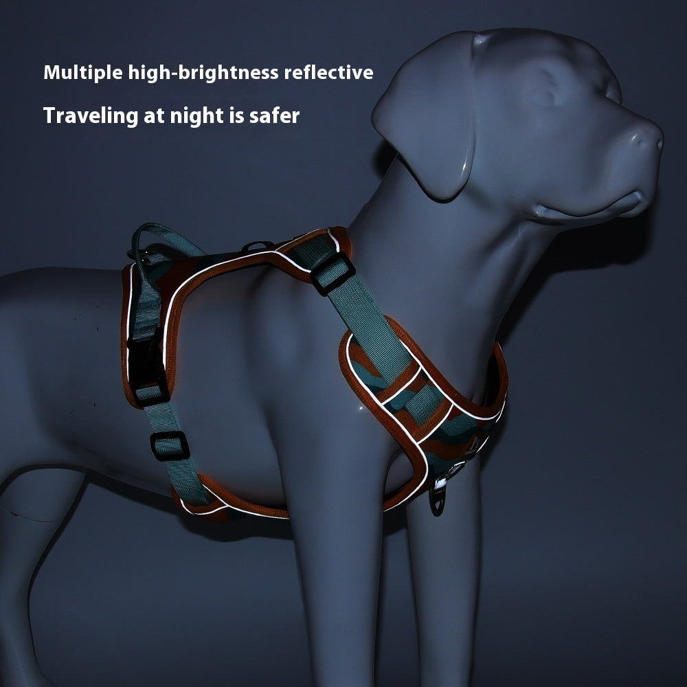 FurrCraft Reflective No-Pull Dog Harness – Adjustable Soft Chest Harness for Safe Walking