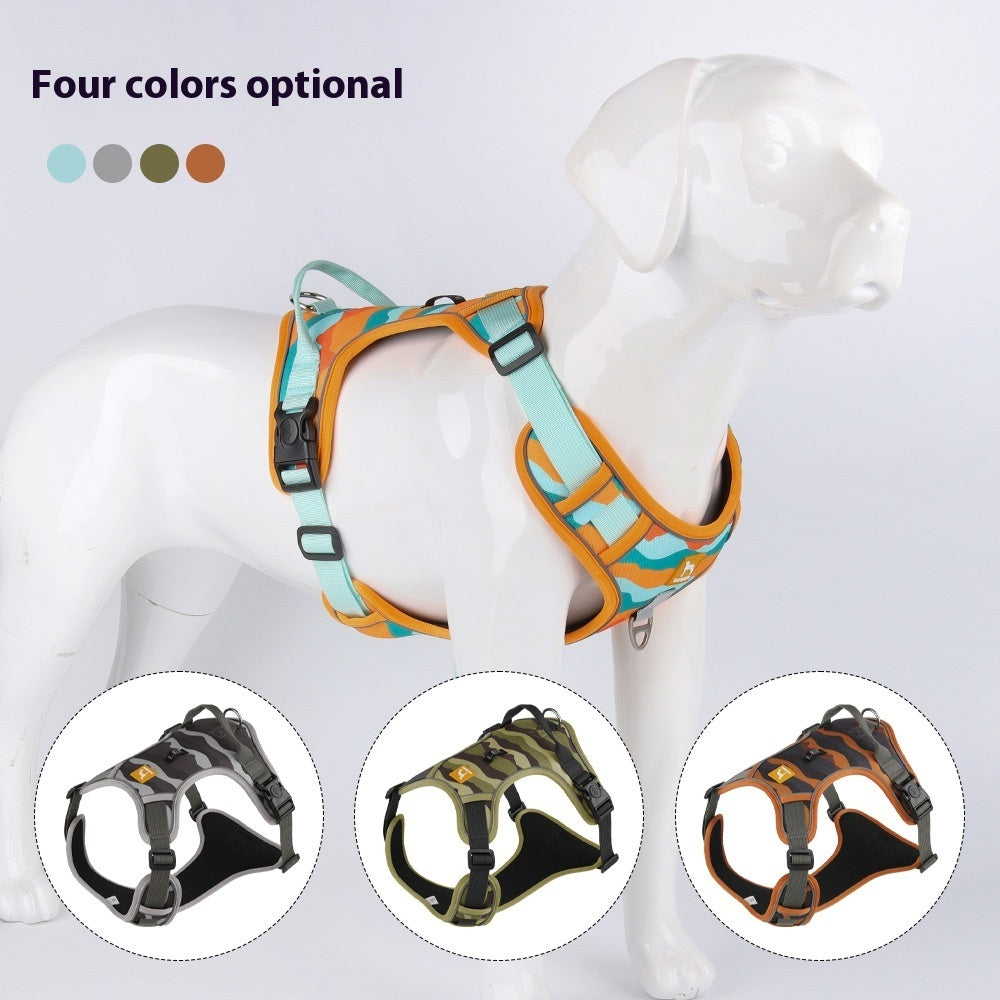 FurrCraft Reflective No-Pull Dog Harness – Adjustable Soft Chest Harness for Safe Walking